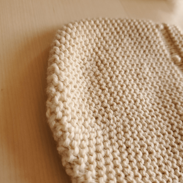 EDMÉE béguin beige mérinos