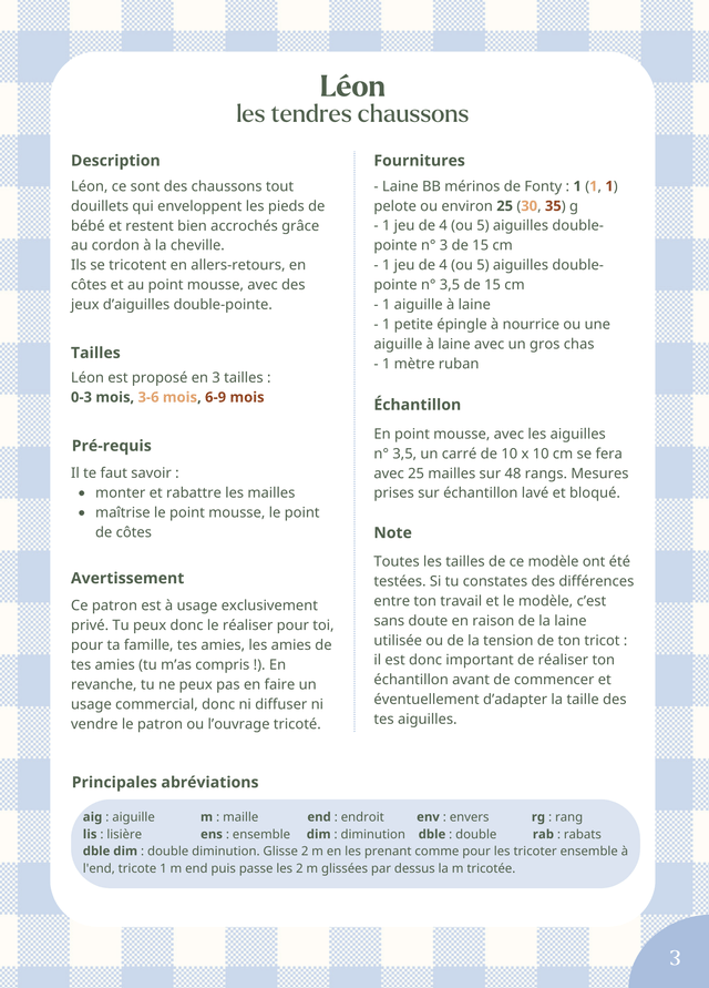 Modèle Léon, les tendres chaussons